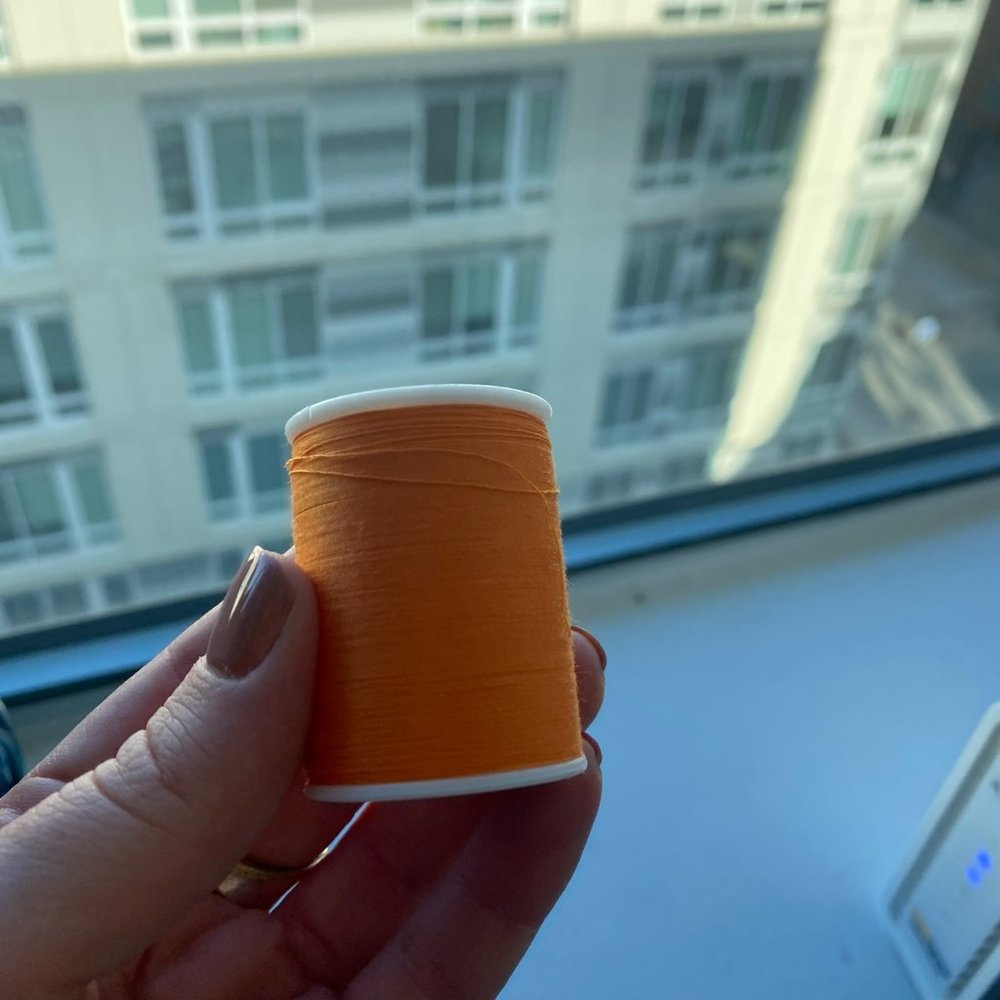 All Purpose 100% Polyester Orange Sewing Clothes Thread Coats & Clark 300 Yard